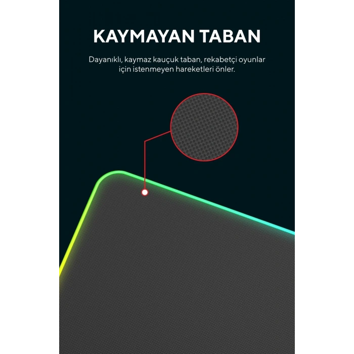 Rampage MP-13 360x260x5mm RGB Oyuncu Gamer Mouse Pad