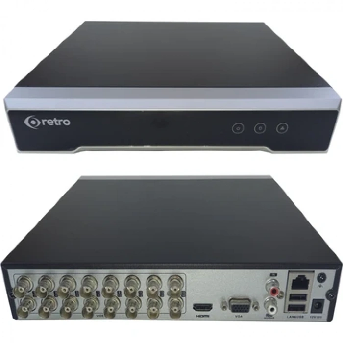 Retro RT-DVR7216 16 Kanal Hibrit Kayıt Cihazı Hik-Connect App