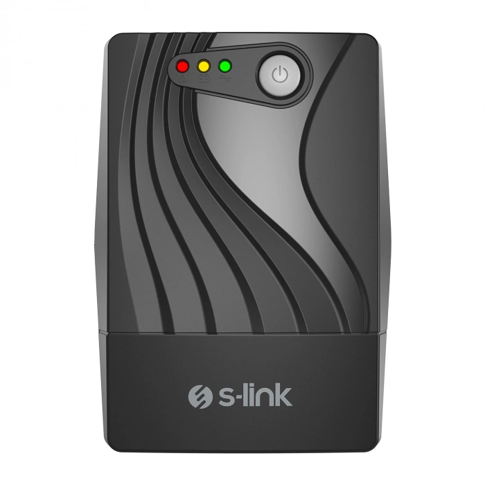 S-link MIGHT U60 600VA 12V7Ah*1 360W Siyah Line-Interactive Kesintisiz UPS Güç Kaynağı
