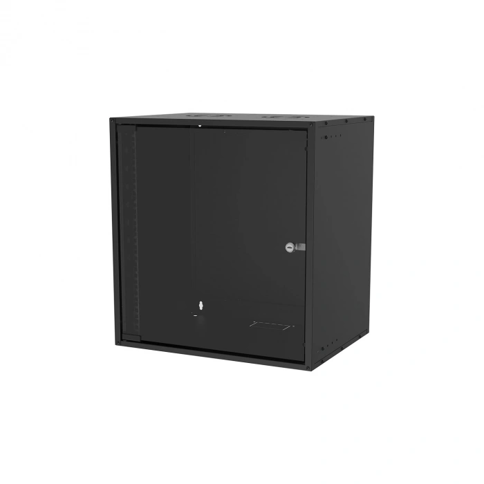 S-link SL-U12 Yeni Nesil 12U Soho Rack Kabin W 530mm D 400mm Siyah