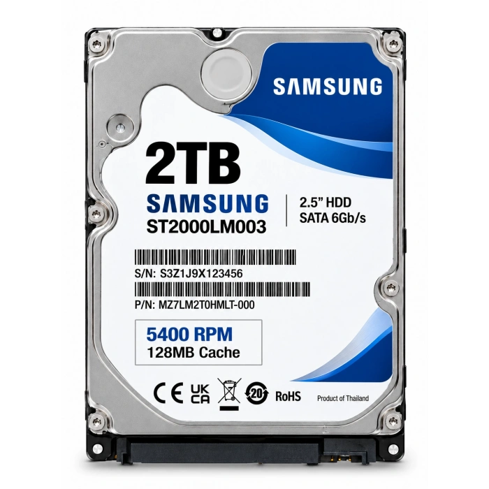 Samsung 2TB 2.5 SATA Güvenlik Kamera Kayıt Harddisk 5400RPM ST2000LM003 -15