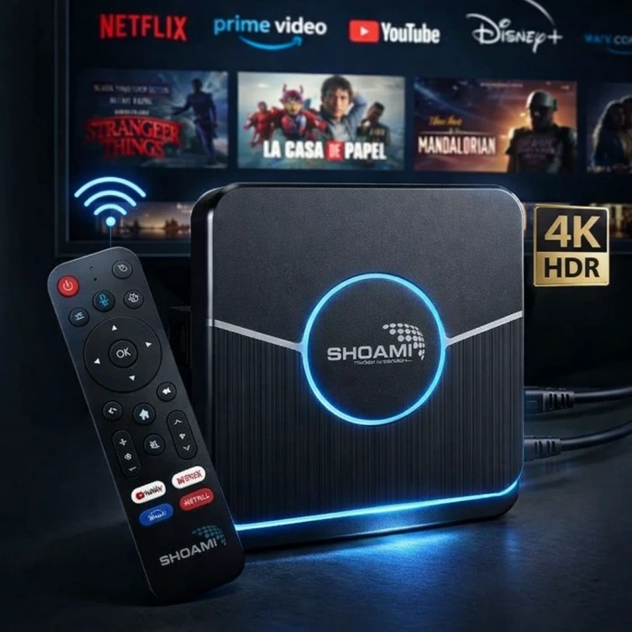 Shoami SH-SB1 Android TV Box 4GB RAM 64GB Depolama 4K Ultra HD Sesli Kontrol