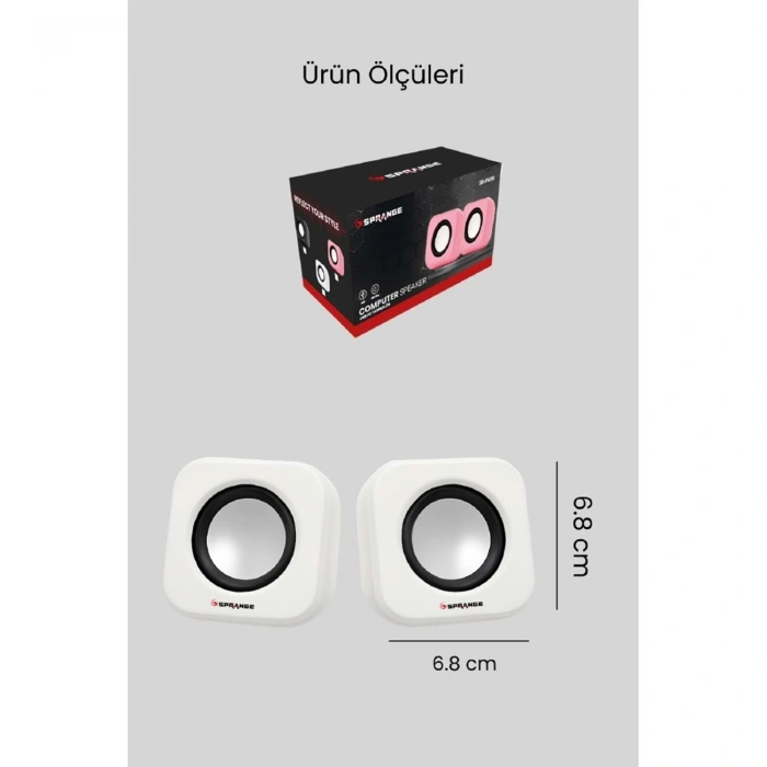 Sprange PN99 Usb PC Hoparlör Subwoofer 2W*2 Ses Sistemi 2.0