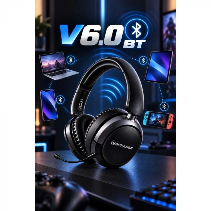 SPRANGE SR-E2 3IN1 Gaming & Karaoke Kablosuz Kulaklık
