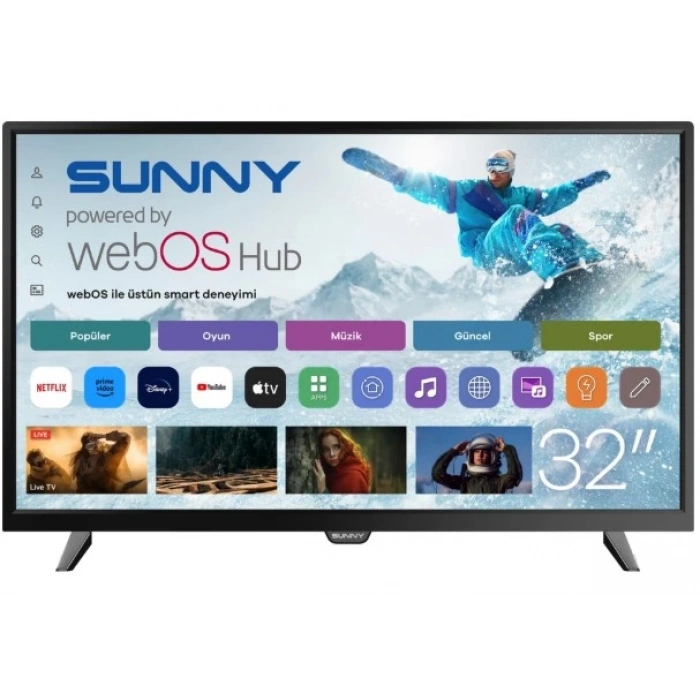 Sunny SN32DAL540 32 81 Ekran Dahili Uydu Alıcılı HD Ready Smart webOS LED TV