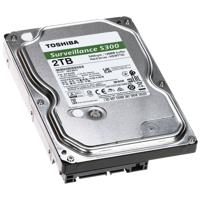 TOSHIBA 3.5 2TB 5400RPM 128MB SATA 7/24 Harddisk -3 YIL TÜRKİYE TOSHIBA GARANTİLİ -(S300 HDWT720UZSVA)