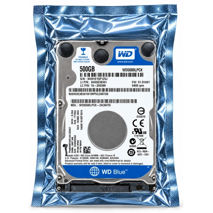 WD Blue 500GB Harddisk 2.5 (5000LPLX)