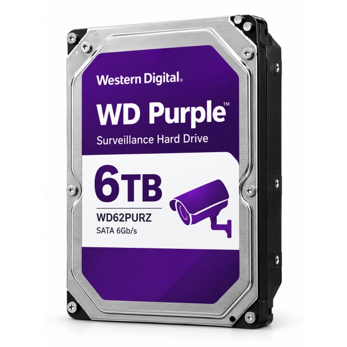 WD Purple WD62PURZ 3.5 6 TB 5400 RPM SATA 3 HDD Güvenlik Diski
