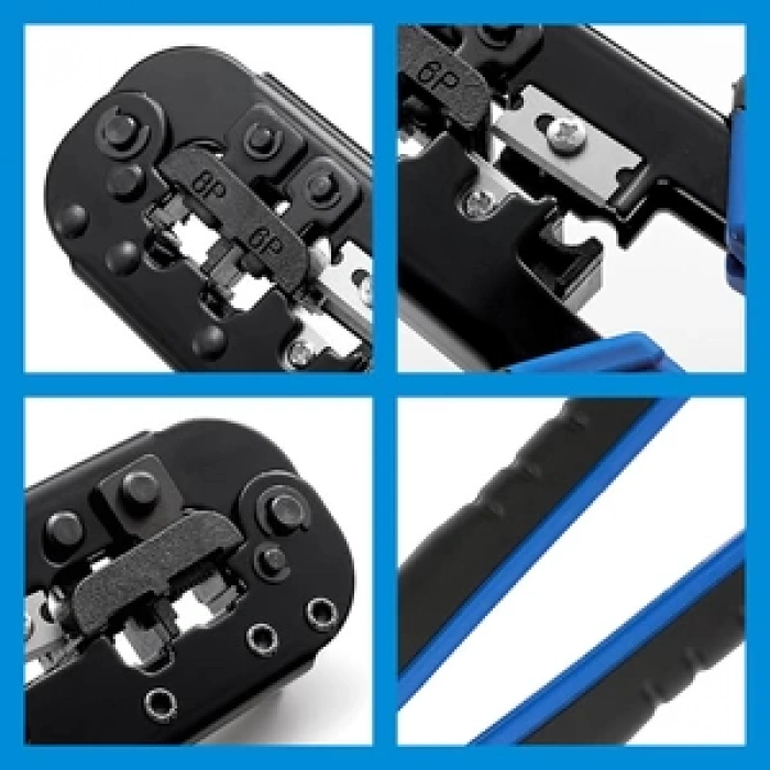 Yeni Nesil Jack Pensesi RJ11-RJ45 CAT5 CAT6 CAT7 Kablo Çakma Pensesi