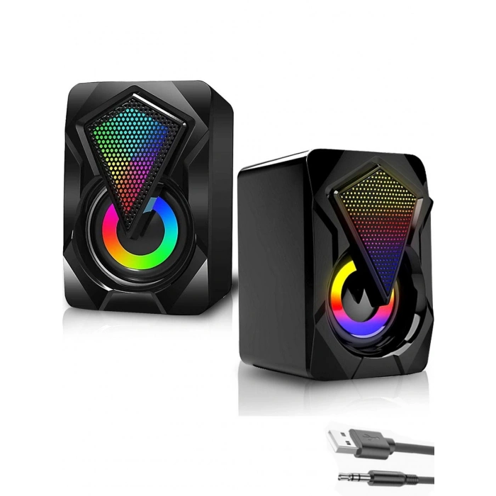 Zeiron ZR1046 RGB Usb PC Hoparlör Subwoofer Ses Sistemi 2.0