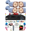 4 Kameralı AHD Set 250GB 3030- 5MP Sony Lensli HD Gece Renkli Güvenlik Kamerası Sistemi -Cepten izle