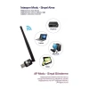 Concord W-3 600Mbps Mini WiFi USB Adaptör 5dB Antenli Wireless Alıcı