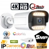 J-TECH JT-9070 5MP Sesli IP Bullet Kamera | PoE | 12 LED | 3.6mm | Gece-Gündüz Renkli