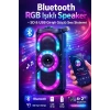 PL-4525 Bluetooth RGB Işıklı Speaker 4x2” – SD & USB Girişli Güçlü Ses Sistemi
