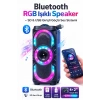 PL-4525 Bluetooth RGB Işıklı Speaker 4x2” – SD & USB Girişli Güçlü Ses Sistemi