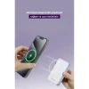 SPRANGE SR-P28M 12000mAh Magsafe Powerbank 15W Kablosuz Şarj, 20W PD Hızlı Şarj, LCD Ekranlı, Standlı