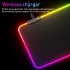 80x30 cm RGB Işıklı Gaming Mouse Pad Büyük Boy Kaymaz Taban LED Işıklı Siyah Mousepad