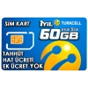 TURKCELL 60GB internet Hattı Sim Kart – Taahhütsüz – 4G – Wifi Kameralar DVR/NVR İçin 1 YILLIK