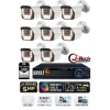 J-TECH 5MP Sesli 9090 iP Renkli Gece Görüşlü 8 Li 500GB Akıllı Güvenlik Kamera Seti – Yüz ve Araç Tanıma