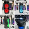 Maxron Mxboom BT USB SD AUX 8 İNÇ Mikrofonlu Anfi Yüksek SES Taşınabilir RGB Işıklı Hoparlör