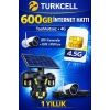 TURKCELL 600GB internet Hattı Sim Kart – Taahhütsüz – 4G – Wifi Kameralar DVR/NVR İçin 1 YILLIK