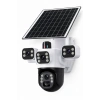 MPIA Aurora 3 Kameralı 4G 6MP 4K Sim Kart Girişli Güneş Panel 4 Lens Solar 12000mAH Alarmlı Mikrofon 360 PTZ Türkçe Uygulama Güvenlik Kamera
