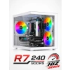 J-TECH Blaze i5 3470 16GB 256GB SSD GDDR5 R7240 4GB Oyuncu Akvaryum Cube Gaming Masaüstü Bilgisayar