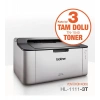 BROTHER HL-1111-3T Mono Lazer A4 Mono Usb Yazıcı 3 TAM DOLU TONER