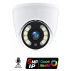 J-TECH JT-6060 5MP PoE Sesli IP Dome Gece Renkli Güvenlik Kamerası