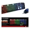 Platoon PL-357 RGB Işıklı USB Oyuncu Klavye ve Mouse Seti