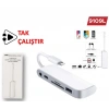 Concord 9109L Lightning TO 3.5 mm Aux SD TF USB 2.0 OTG Dönüştürücü