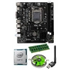 CoreX i3 2100 3.10GHz 8GB RAM H61 WiFi CPU Fan Bundle Anakart Komple SET