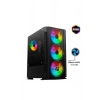 GamX 4X RGB Fan Temperli CAM Gaming Oyuncu Kasası Powersiz