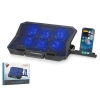 HADRON HDX4254 Laptop Soğutucu 6 Fan LED Telefon Standlı - Siyah