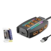 HADRON HDX7036 USB Gaming RGB Hub 10 Port 480 Mbps 1.2 m Siyah