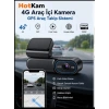 Hotkam 4G Araç İçi Kamera GPS Araç Takip Sistemi Canlı Takip Google Maps 1080P