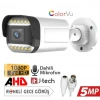 J-TECH 3070 5MP 12 LED SONY LENS DAHİLİ Sesli Gece Renkli Warm Light 1080P AHD Güvenlik Kamera