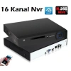 J-TECH 4K 16 Kanal Network Video 8MP 10TB XMeye NVR IP Kamera Güvenlik Kayıt Cihazı