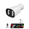 J-TECH JT-6066 5MP Sesli IP Bullet Kamera | PoE | 6 LED | 3.6mm | Gece-Gündüz Renkli