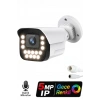 J-TECH JT-9090 5MP Sesli IP Bullet Kamera | PoE | 15 LED | 3.6mm | Gece-Gündüz Renkli