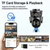 MPIA Morio 8MP 2 Kamera PTZ WiFi IP 4X Zoom Hareket Takipli Renkli Gece Görüşlü