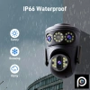 MPIA Morio 8MP 2 Kamera PTZ WiFi IP 4X Zoom Hareket Takipli Renkli Gece Görüşlü