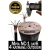 MPIA NC-1 Outdoor 305 Metre CAT6 FTP Dört Katmanlı Dış Ortam Network İnternet Kablosu
