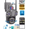 Mpia Orino 4 Lens 10X Zoom 8MP 360° Görüş Hareketli Waterproof Gece Görüş Sesli Görüşme Akıllı Kamera
