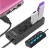 Platoon PL-5714 4 Port Usb 2.0 Çoklayıcı Hub Anahtarlı Işıklı On Off Düğmeli