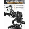 Platoon PL-8638 Ayarlanabilir Motor ve Bisiklet Telefon Tutucu Gidon Uyumlu Sağlam ve Güvenli