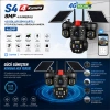 S4 8MP 4 Kameralı 4G Solar Sim Kartlı PTZ IP Sesli Akıllı Güvenlik Kamera ( 4x2MP )