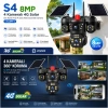 S4 8MP 4 Kameralı 4G Solar Sim Kartlı PTZ IP Sesli Akıllı Güvenlik Kamera ( 4x2MP )