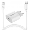 Sprange P-L18 25W Lightning USB-C PD Hızlı Şarj Başlık ve Data Kablosu
