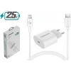 Sprange P-L18 25W Lightning USB-C PD Hızlı Şarj Başlık ve Data Kablosu